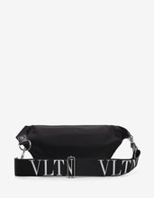 Load image into Gallery viewer, Black Nylon VLTN Waist Bag -