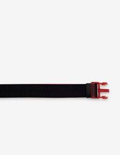 Load image into Gallery viewer, Loubiclic Black Nylon Logo Jacquard Belt
