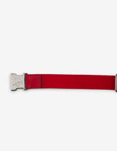 Load image into Gallery viewer, Loubiclic Red Nylon Logo Jacquard Belt
