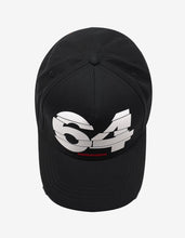 Load image into Gallery viewer, Black 64 Print Baseball Cap -
